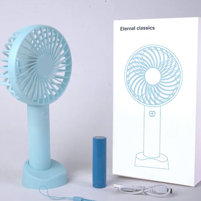0c2392ad28cd55c8ddc1951bb96c5968 Mini Fan Portable fan Desk Fan High Velocity Electric Fan USB Rechargeable Student Fan Design Mini Fan Portable Hand Held Fan For Office 1Pcs | Electric fan mini for school kids rechargeable fan for students - Image 2