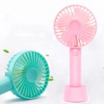 Mini Fan Portable fan Desk Fan High Velocity Electric Fan USB Rechargeable Student Fan Design Mini Fan Portable Hand Held Fan For Office 1Pcs | Electric fan mini for school kids rechargeable fan for students - Image 3