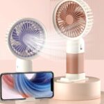 Mini Fan Portable fan Desk Fan High Velocity Electric Fan USB Rechargeable Student Fan Design Mini Fan Portable Hand Held Fan For Office 1Pcs | Electric fan mini for school kids rechargeable fan for students - Image 12