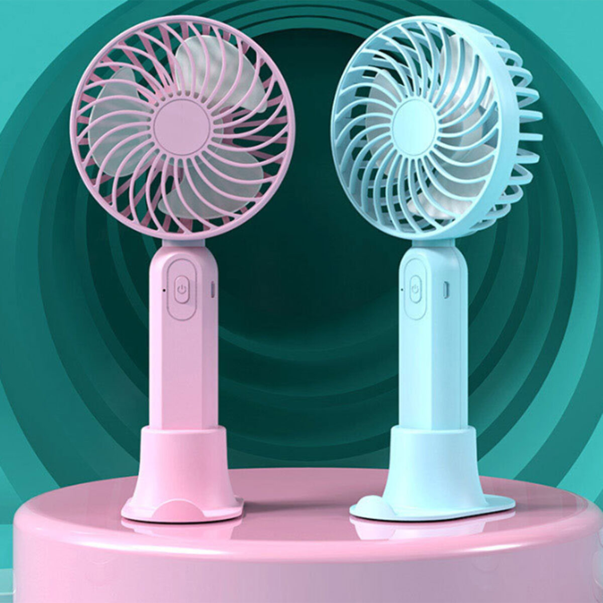 Mini Fan Portable fan Desk Fan High Velocity Electric Fan USB Rechargeable Student Fan Design Mini Fan Portable Hand Held Fan For Office 1Pcs | Electric fan mini for school kids rechargeable fan for students - Image 4