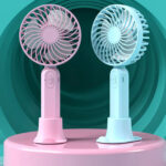 Mini Fan Portable fan Desk Fan High Velocity Electric Fan USB Rechargeable Student Fan Design Mini Fan Portable Hand Held Fan For Office 1Pcs | Electric fan mini for school kids rechargeable fan for students - Image 4