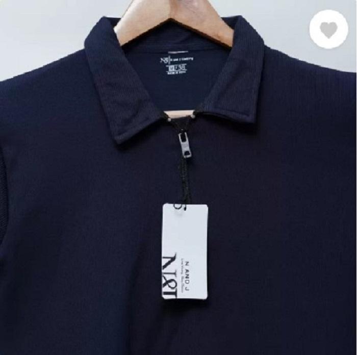 1755857732746 Men's Cotton Plain Polo T-Shirt - 1 Pc Round Neck - Image 3