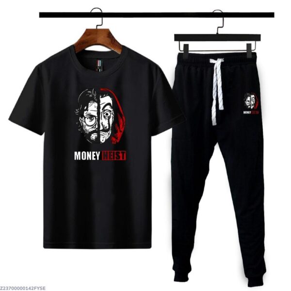 2 Pcs Men's Micro Interlock Graphic Sublimation Tracksuit – Comfortable & Stylish Casual Wear Set
