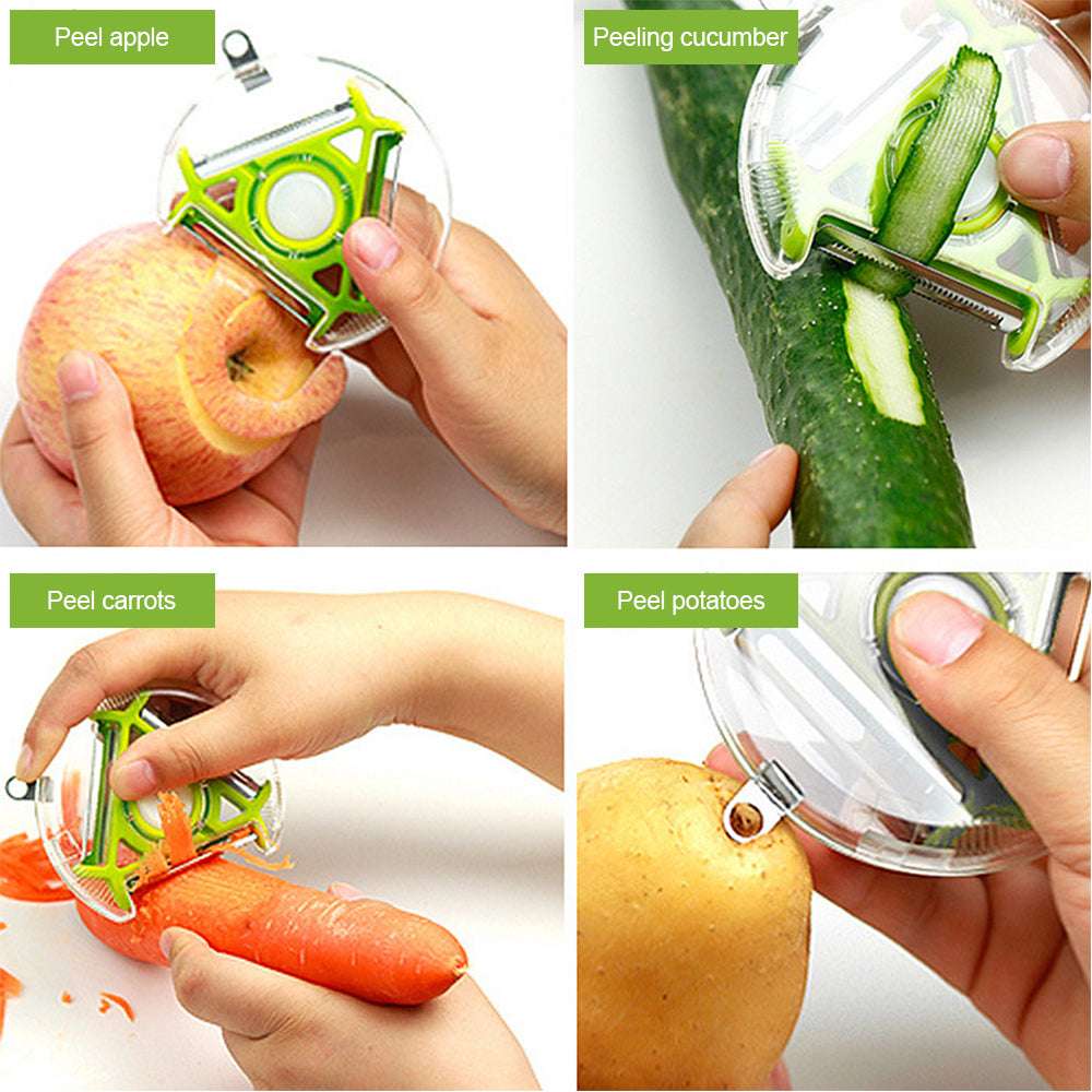 product-image-2 Rotary Vegetable Peeler with 3 Blades - Image 3