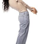 Women’s Beige Cut-Out Long Sleeve Top – Stylish Casual Wear - Image 3