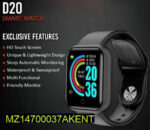 D20 Smart Watch for Men & Women – Fitness Tracker, Heart Rate Monitor, Sports Mode, Waterproof Smartwatch