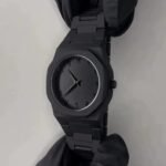 New mens stylish and unique black arabic aura watch