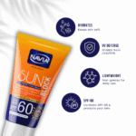 Navia Sun Block Cream SPF 60 - Hyaluronic Acid & Vitamins A, C, E - Image 2