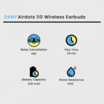 DANY Airdots 110 True Wireless Gaming Earbuds – Low Latency 45 ms, ENC Mic, IPX5 Waterproof TWS - Image 5